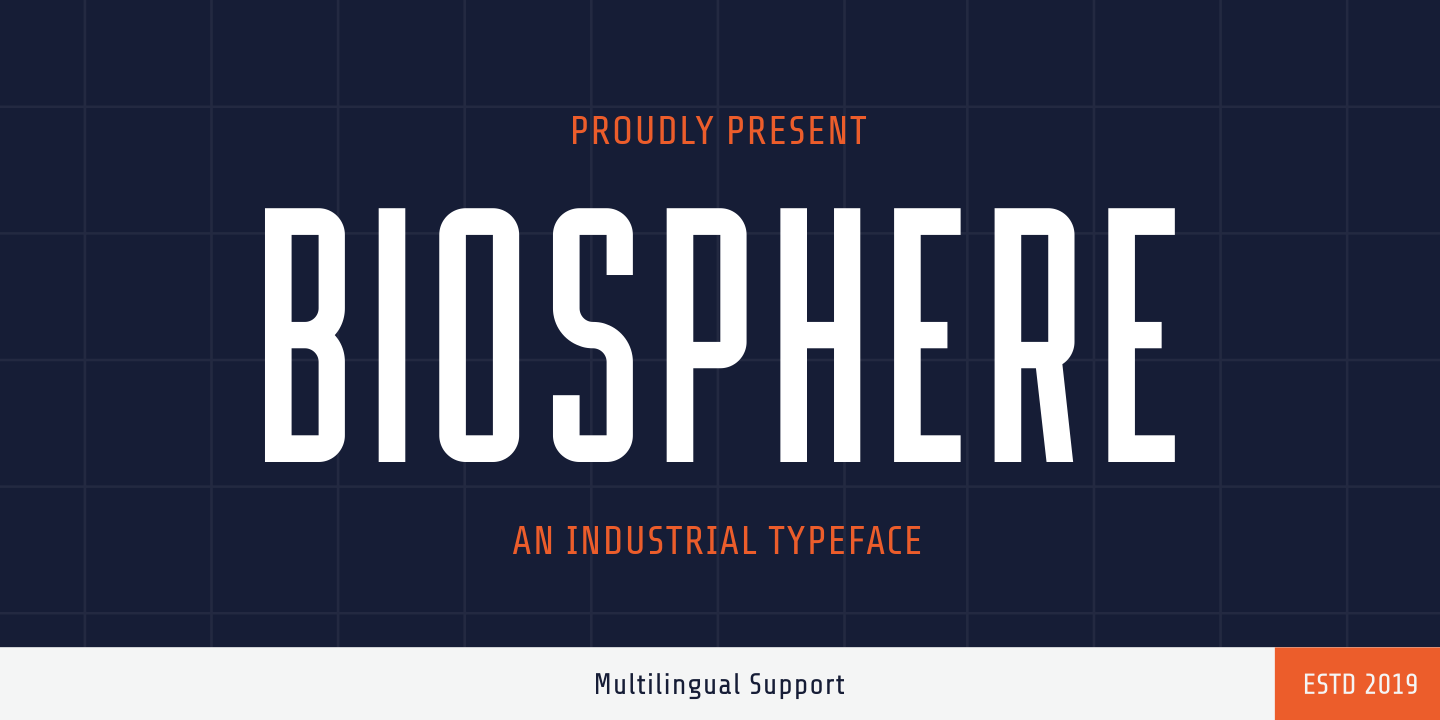 Example font Biosphere #1